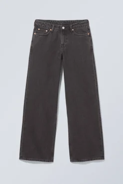 AMPLE LOW WAIST LOOSE WIDE LEG JEANS|Weekday Shop
