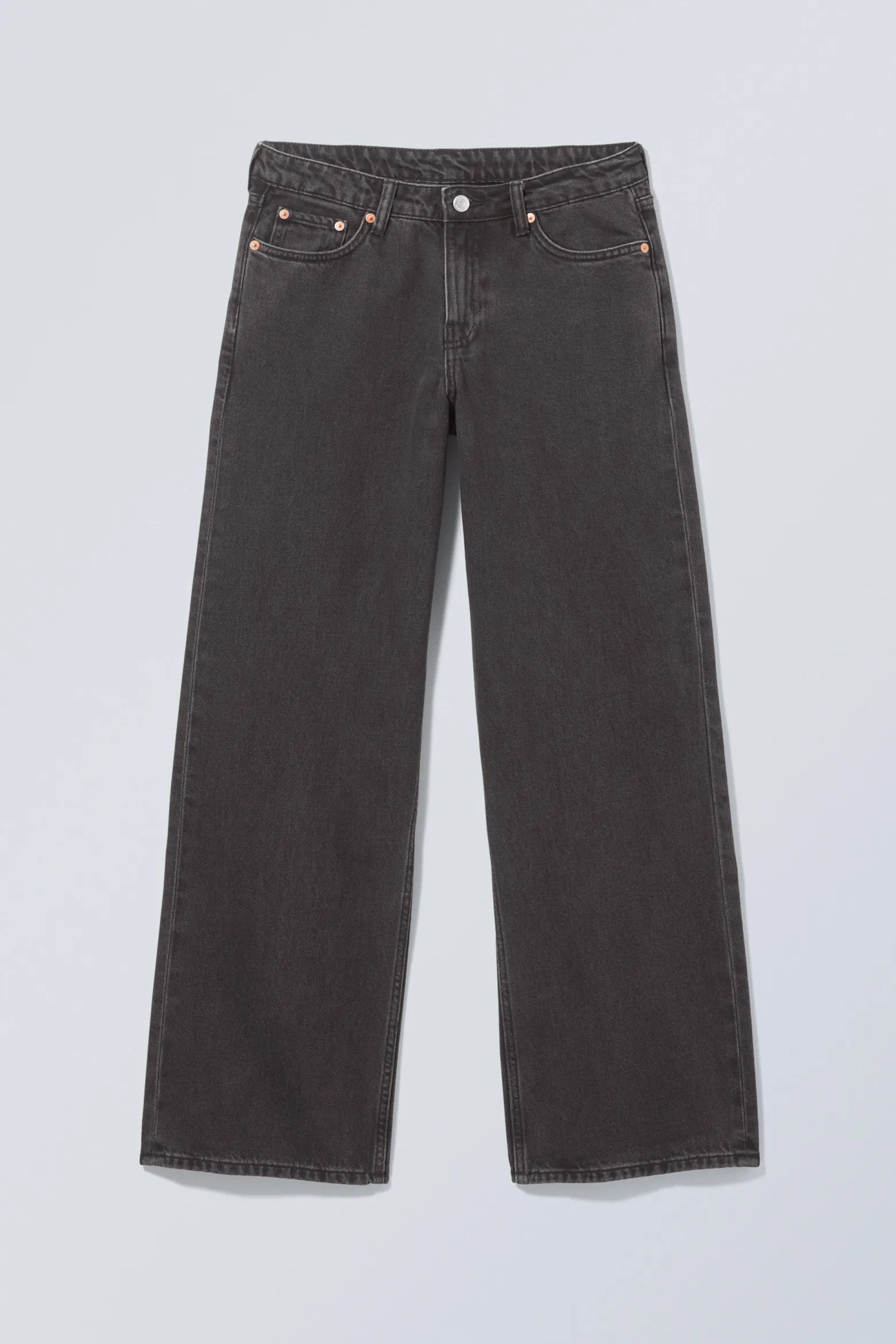 AMPLE LOW WAIST LOOSE WIDE LEG JEANS|Weekday Shop