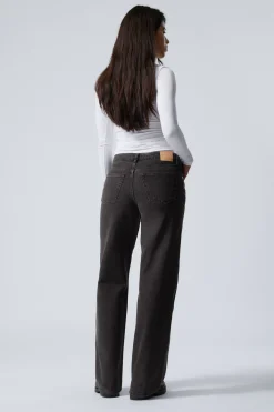AMPLE LOW WAIST LOOSE WIDE LEG JEANS|Weekday Shop