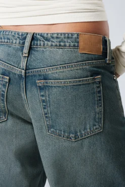 AMPLE LOW WAIST LOOSE WIDE LEG JEANS|Weekday Cheap