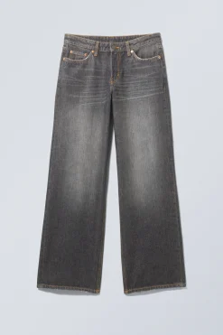 AMPLE LOW WAIST LOOSE WIDE LEG JEANS|Weekday Cheap