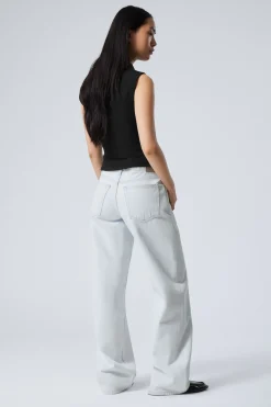 AMPLE LOW WAIST LOOSE WIDE LEG JEANS|Weekday Shop