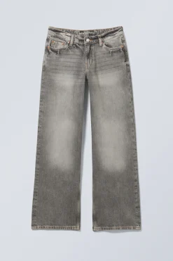 AMPLE LOW WAIST LOOSE WIDE LEG JEANS|Weekday Clearance