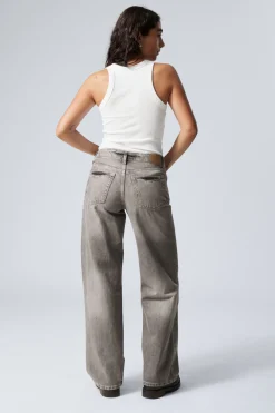 AMPLE LOW WAIST LOOSE WIDE LEG JEANS|Weekday Clearance