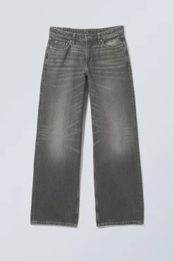 AMPLE LOW WAIST LOOSE WIDE LEG JEANS|Weekday New
