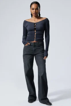 AMPLE LOW WAIST LOOSE WIDE LEG JEANS|Weekday Sale