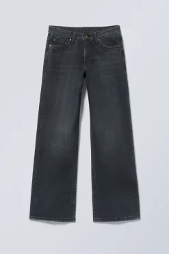 AMPLE LOW WAIST LOOSE WIDE LEG JEANS|Weekday Sale