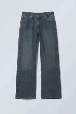 AMPLE LOW WAIST LOOSE WIDE LEG JEANS|Weekday Shop