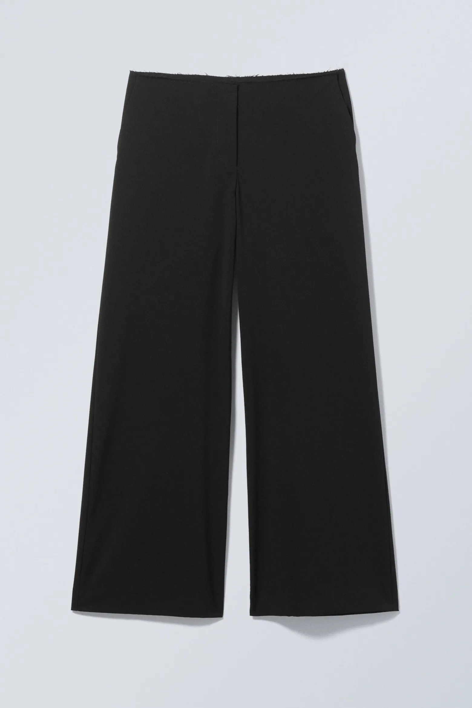 ANZUGHOSE MIT ABGESCHNITTENEM, AUSGEFRANSTEM BUND|Weekday Sale