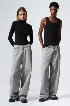 ASTRO – WEIT GESCHNITTENE TRASH-JEANS|Weekday Clearance