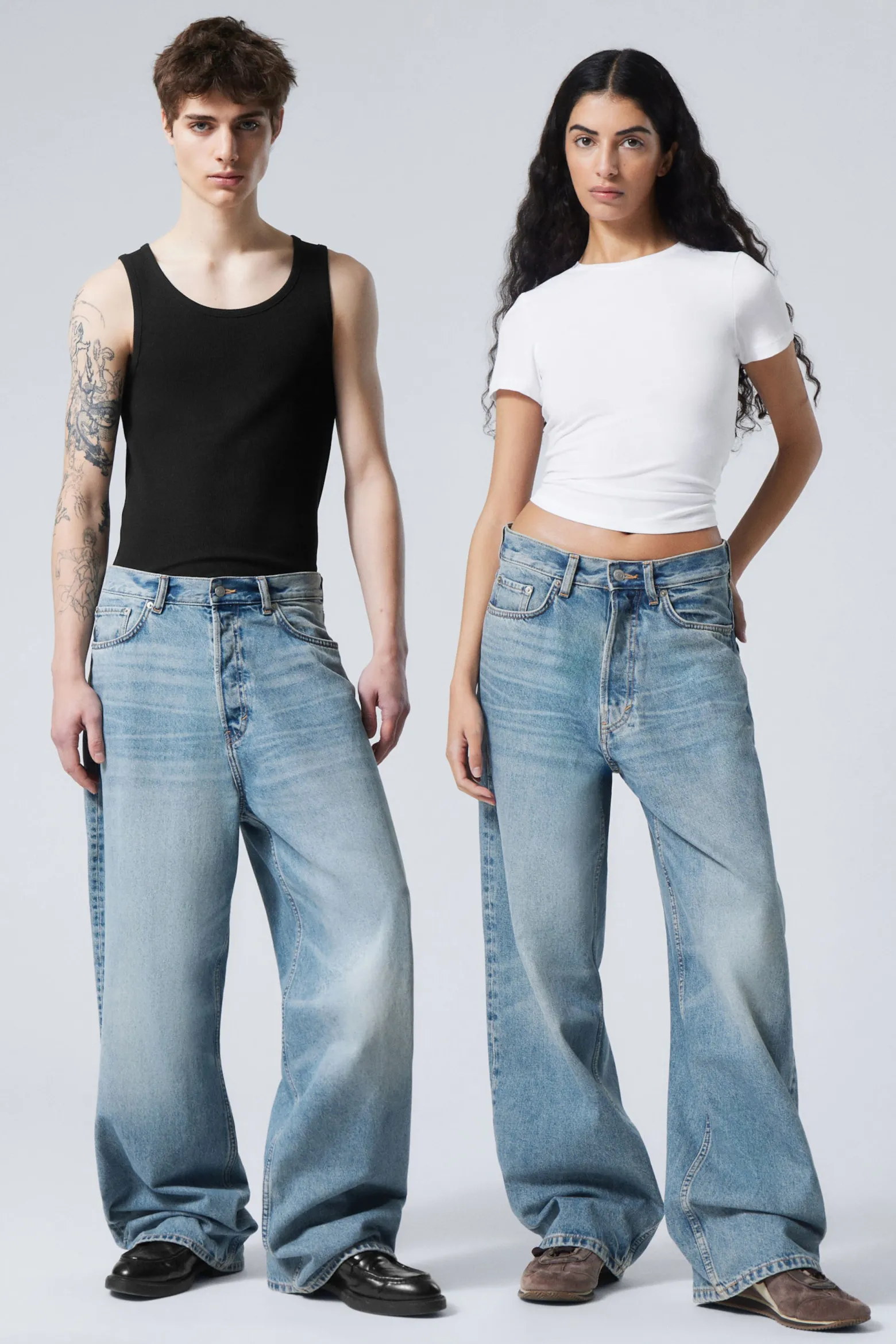 ASTRO LOOSE BAGGY LEG JEANS|Weekday Best