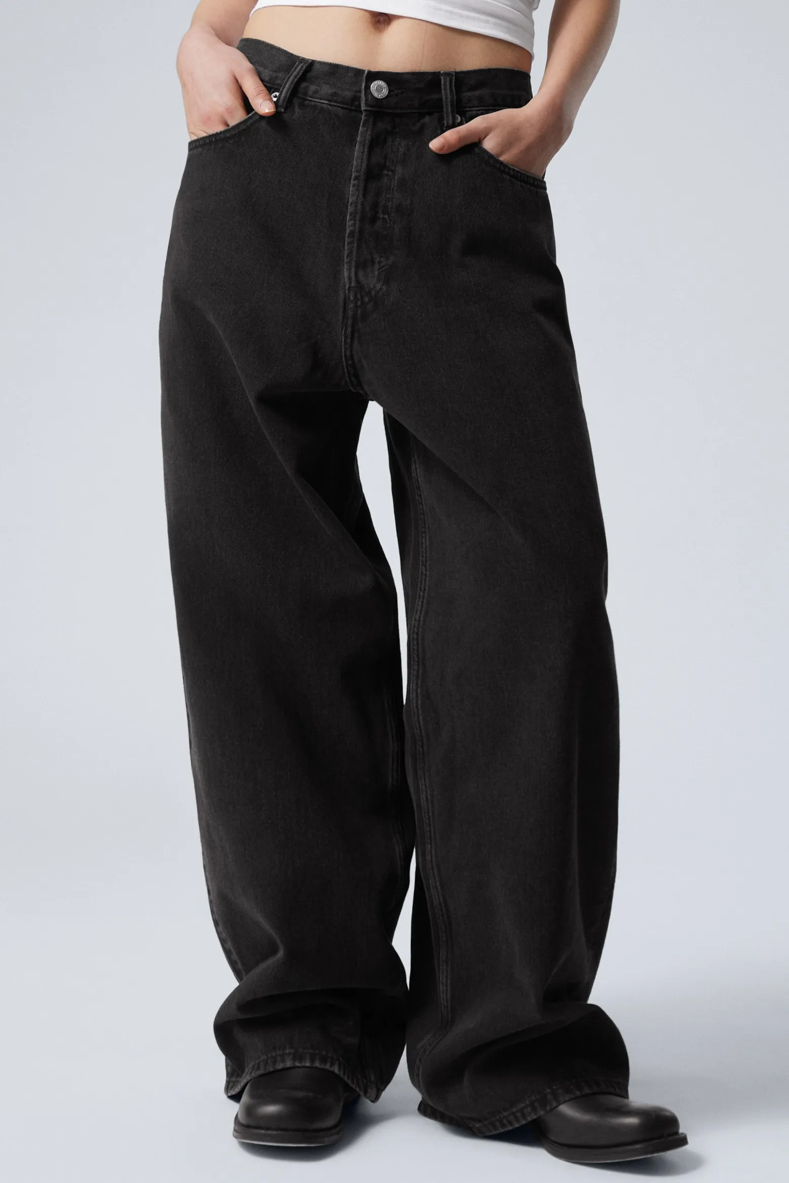 ASTRO LOOSE BAGGY LEG JEANS|Weekday Cheap