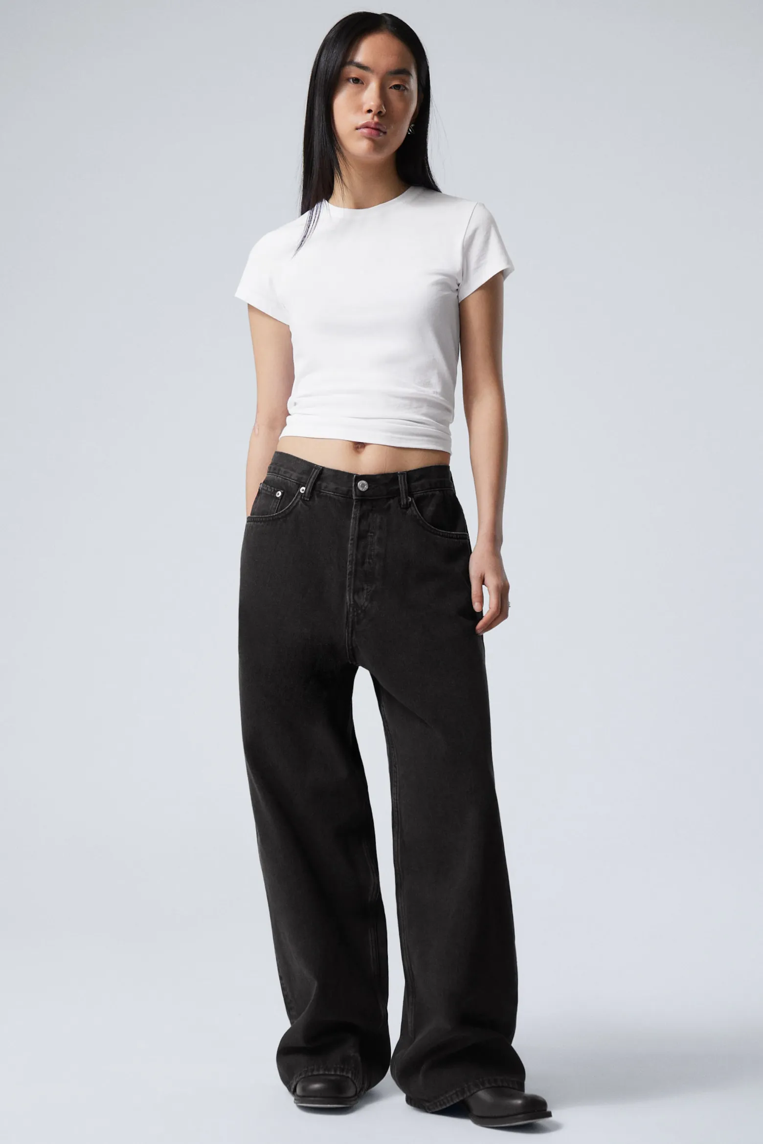 ASTRO LOOSE BAGGY LEG JEANS|Weekday Cheap