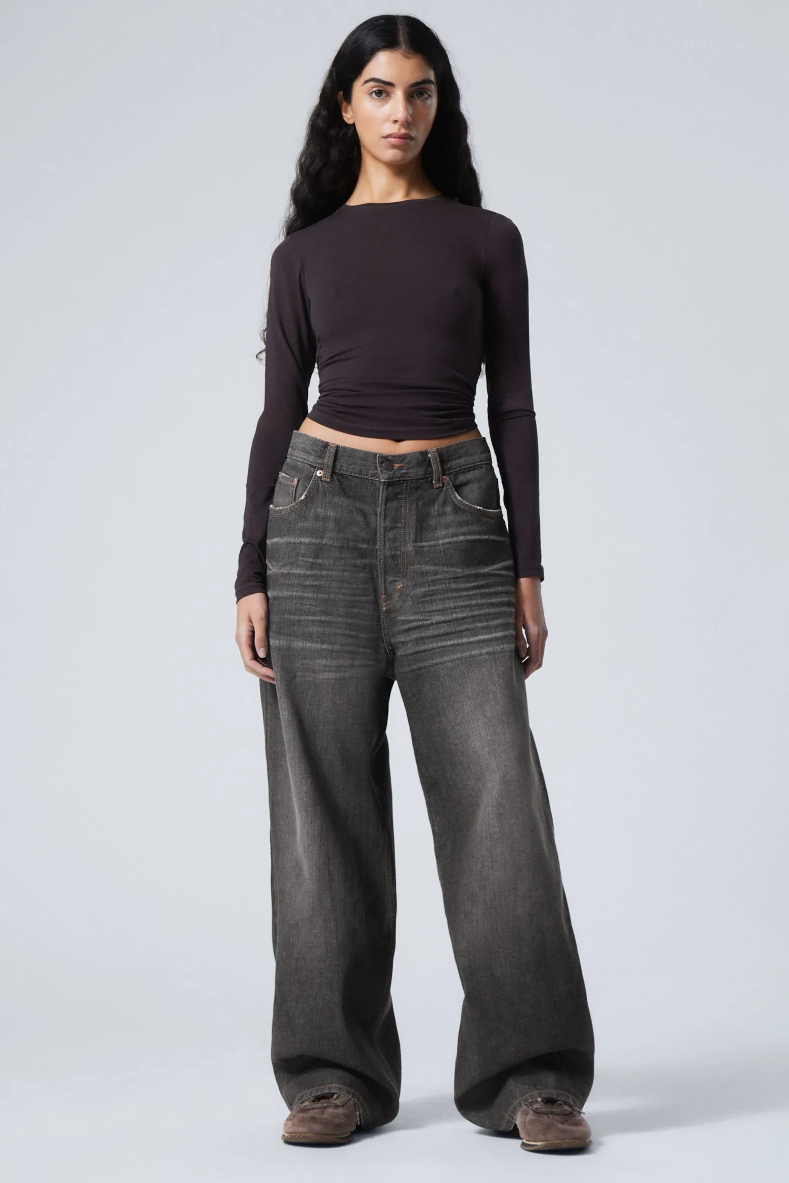 ASTRO LOOSE BAGGY LEG JEANS|Weekday Clearance