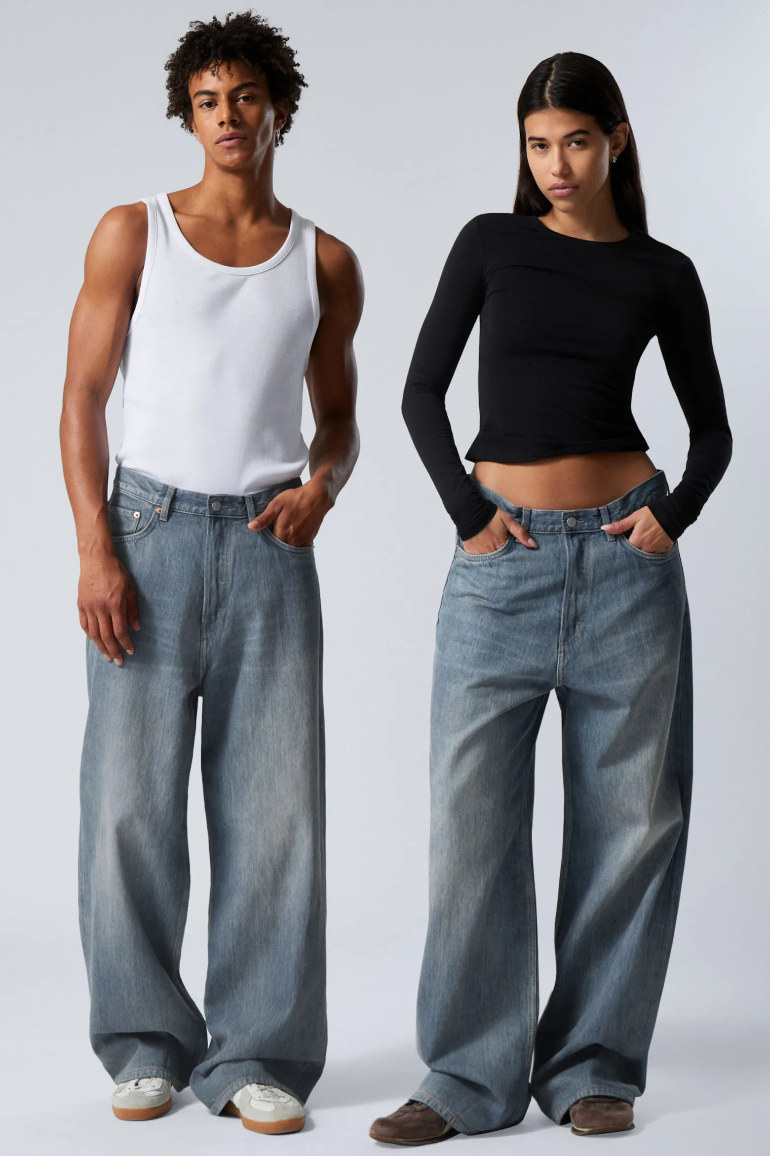 ASTRO LOOSE BAGGY LEG JEANS|Weekday Store