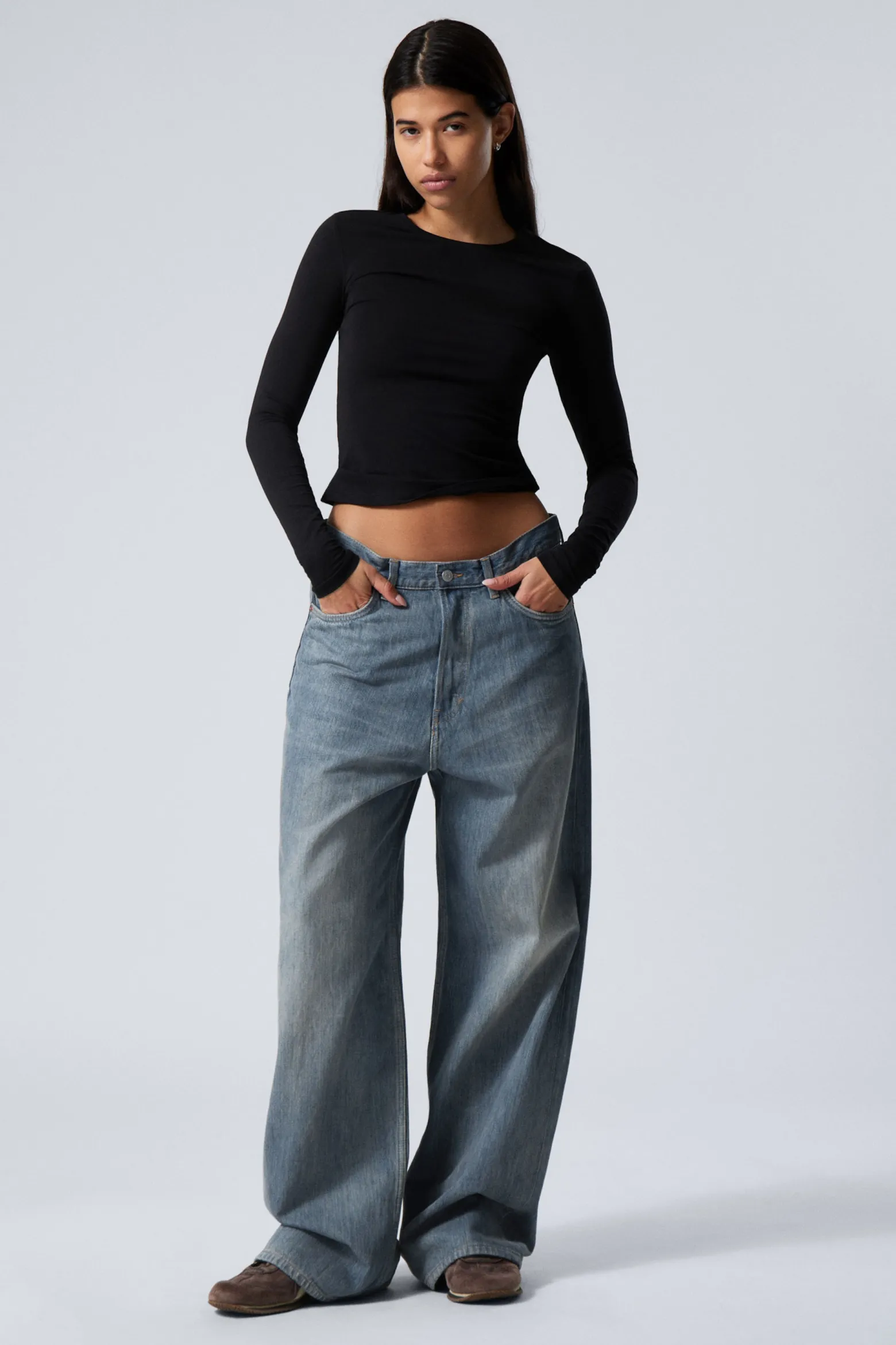ASTRO LOOSE BAGGY LEG JEANS|Weekday Store
