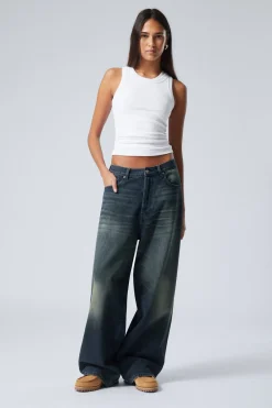 ASTRO LOOSE BAGGY LEG JEANS|Weekday Clearance