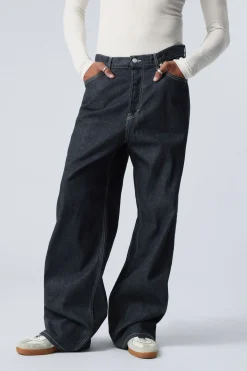 ASTRO LOOSE BAGGY LEG JEANS|Weekday Fashion