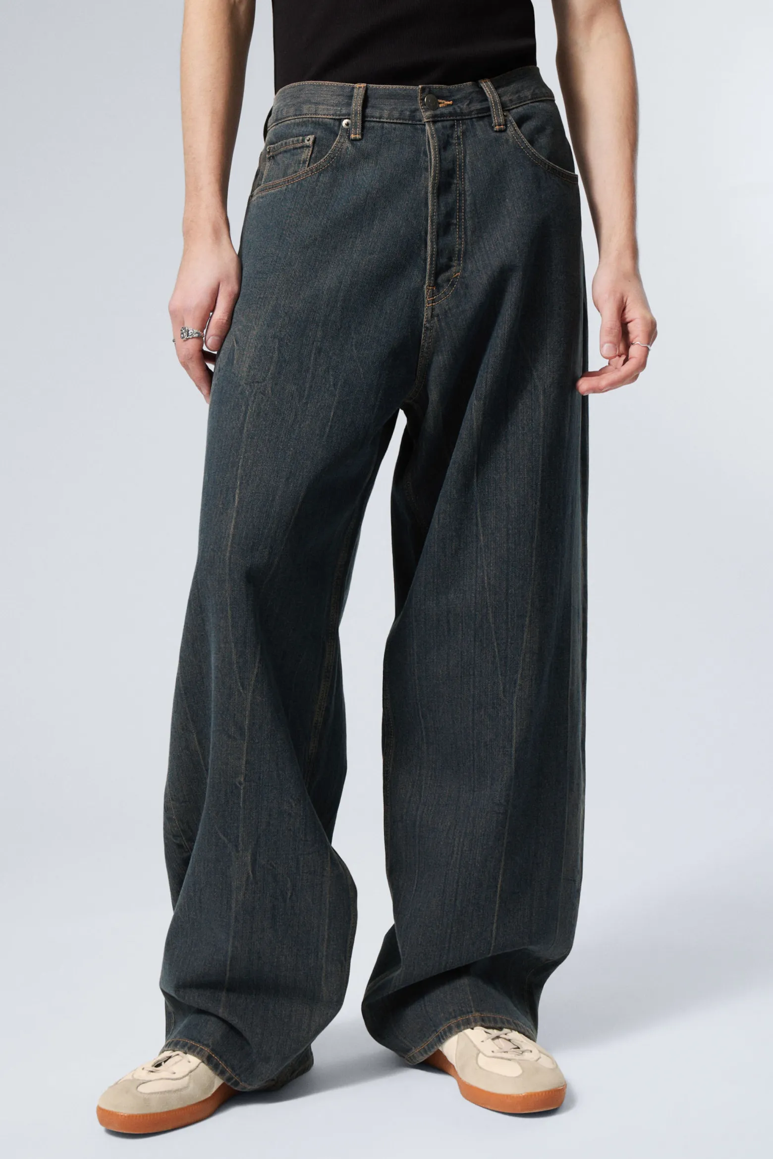 ASTRO LOOSE BAGGY LEG JEANS|Weekday Cheap