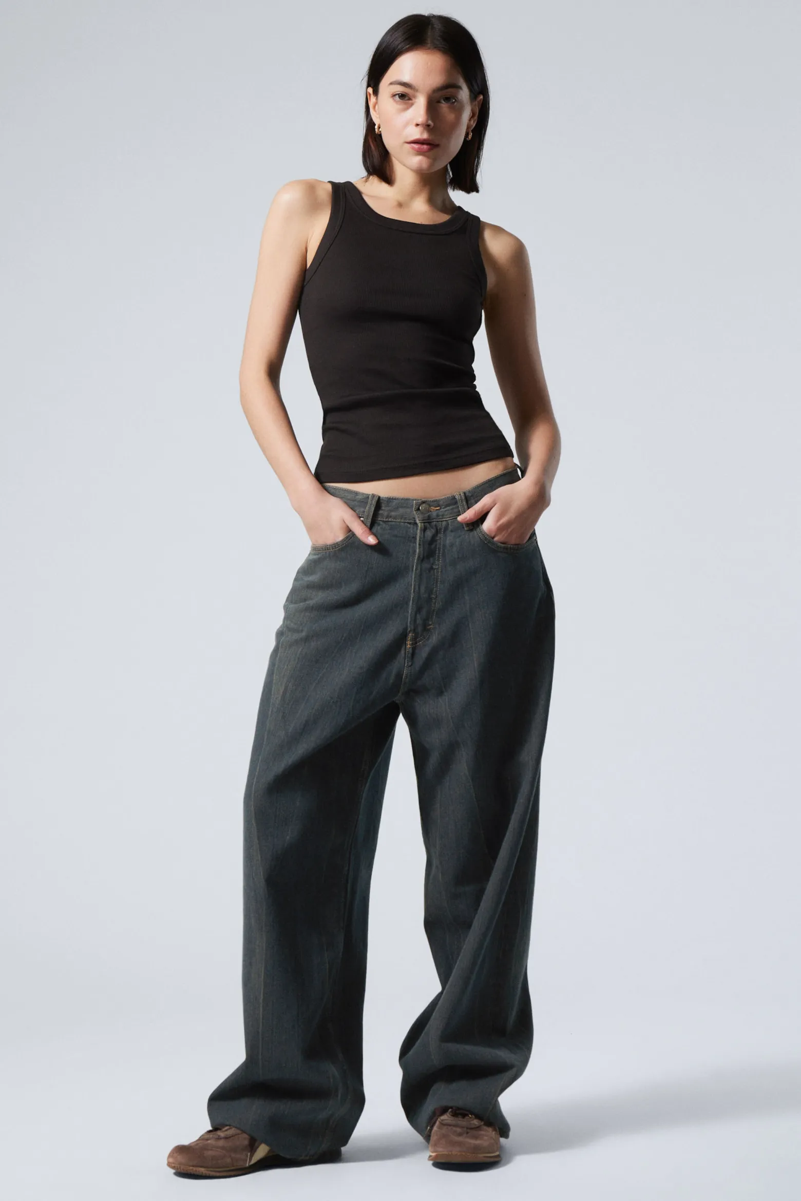 ASTRO LOOSE BAGGY LEG JEANS|Weekday Cheap