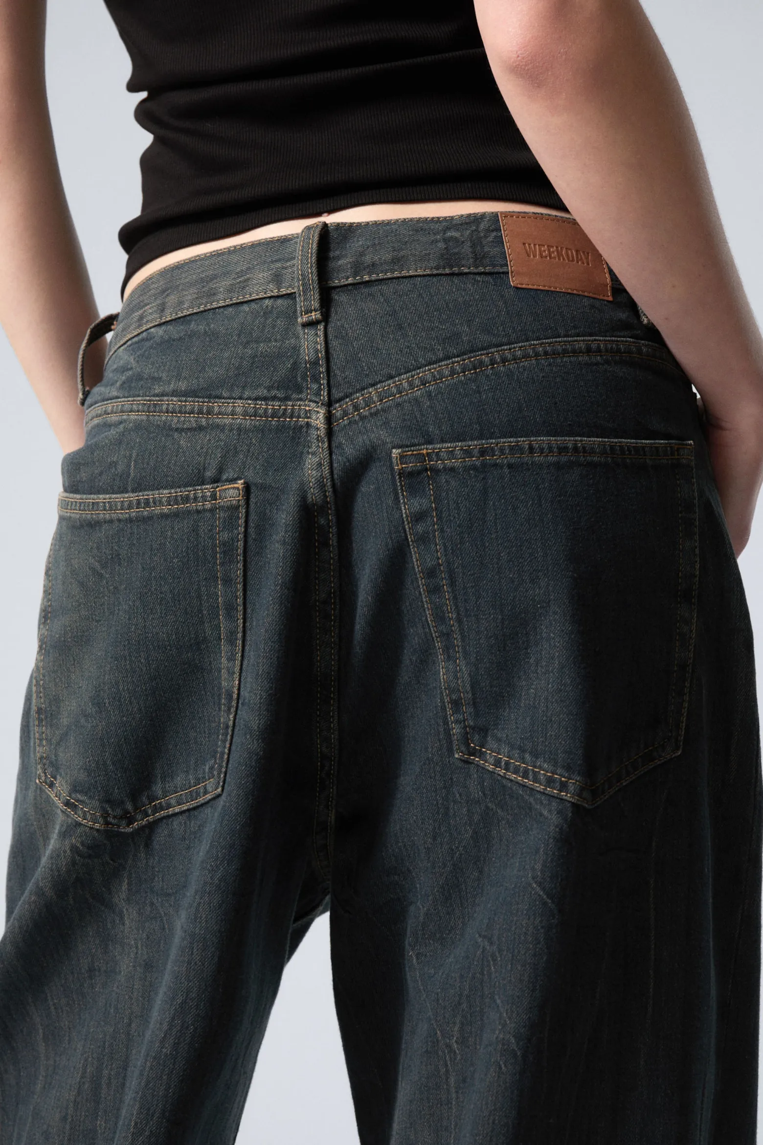ASTRO LOOSE BAGGY LEG JEANS|Weekday Cheap