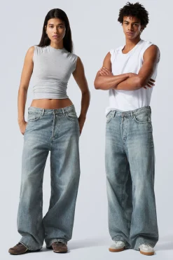 ASTRO LOOSE BAGGY LEG JEANS|Weekday Best Sale