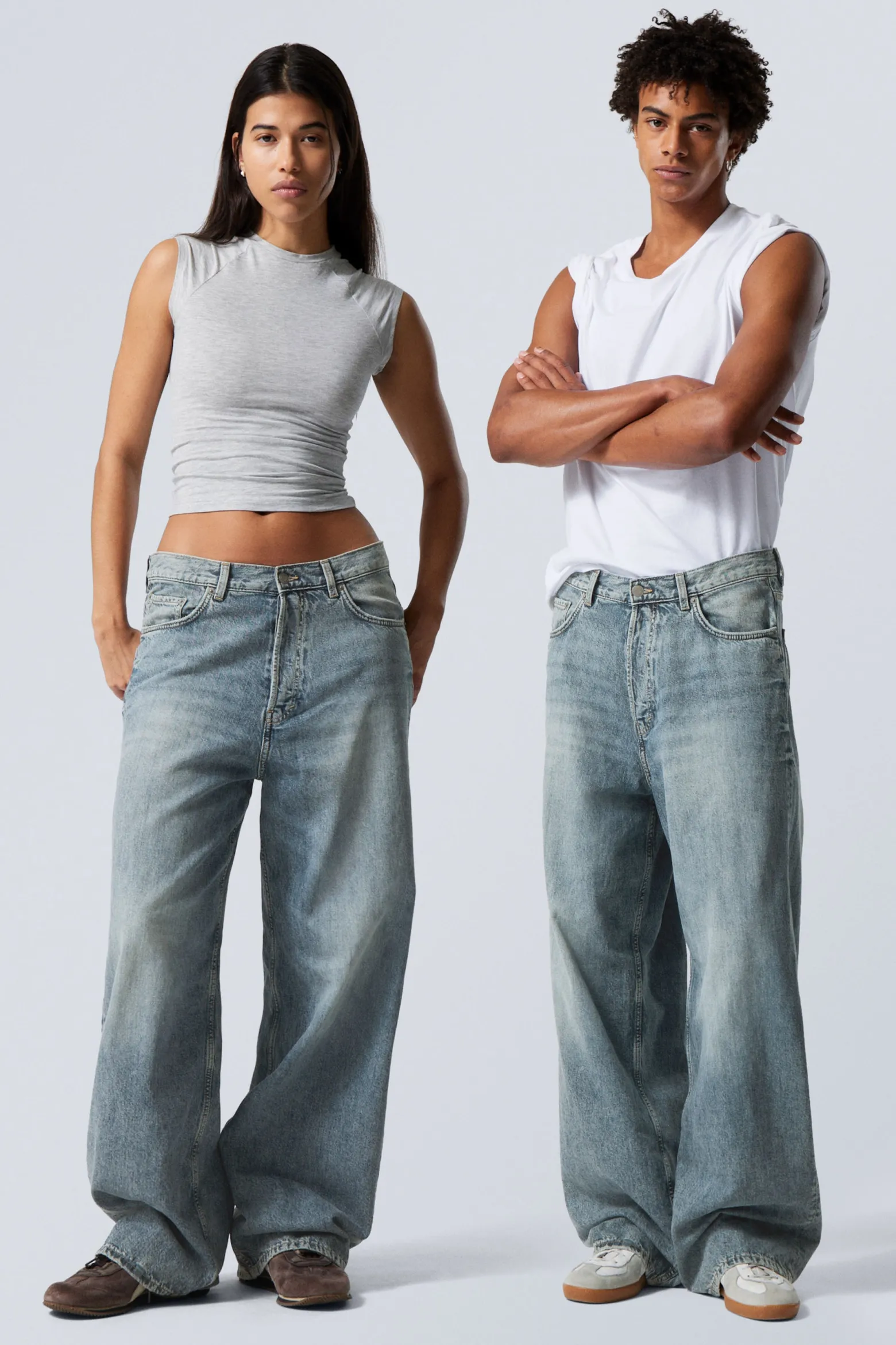 ASTRO LOOSE BAGGY LEG JEANS|Weekday Best Sale