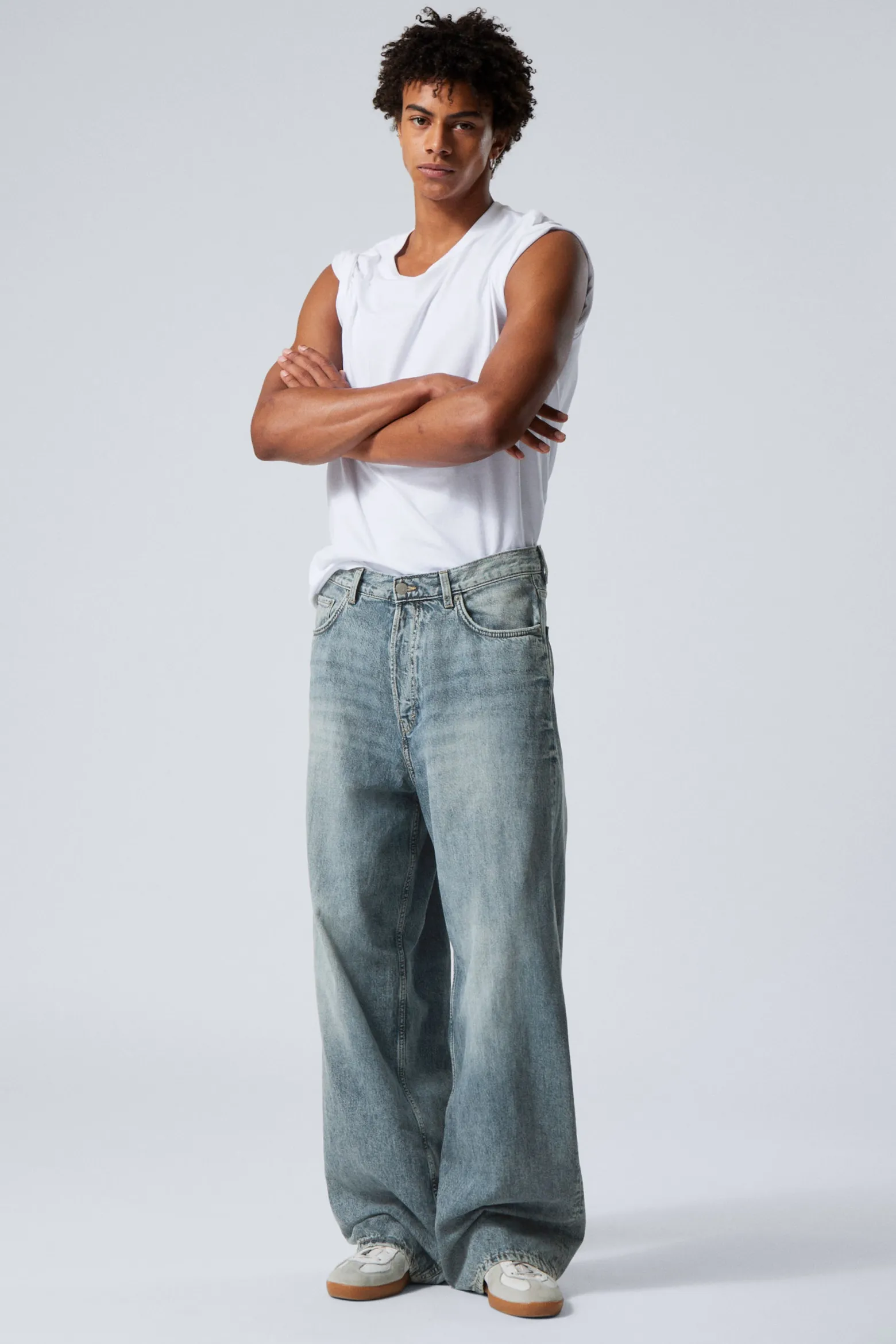 ASTRO LOOSE BAGGY LEG JEANS|Weekday Best Sale