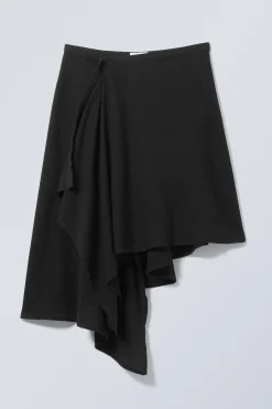 ASYMMETRISCHER WICKELROCK AUS LEINENMIX|Weekday Discount