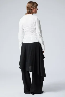 ASYMMETRISCHER WICKELROCK AUS LEINENMIX|Weekday Discount
