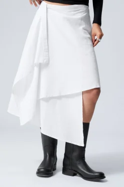 ASYMMETRISCHER WICKELROCK AUS LEINENMIX|Weekday Clearance