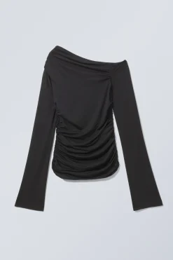 ASYMMETRISCHES DRAPE-TOP AUS LYOCELL|Weekday Shop