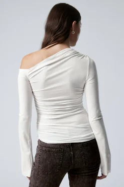 ASYMMETRISCHES DRAPE-TOP AUS LYOCELL|Weekday Best