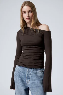 ASYMMETRISCHES DRAPE-TOP AUS LYOCELL|Weekday Best