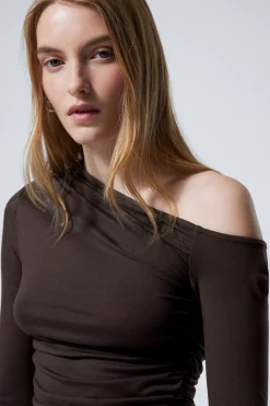 ASYMMETRISCHES DRAPE-TOP AUS LYOCELL|Weekday Best