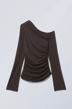 ASYMMETRISCHES DRAPE-TOP AUS LYOCELL|Weekday Best