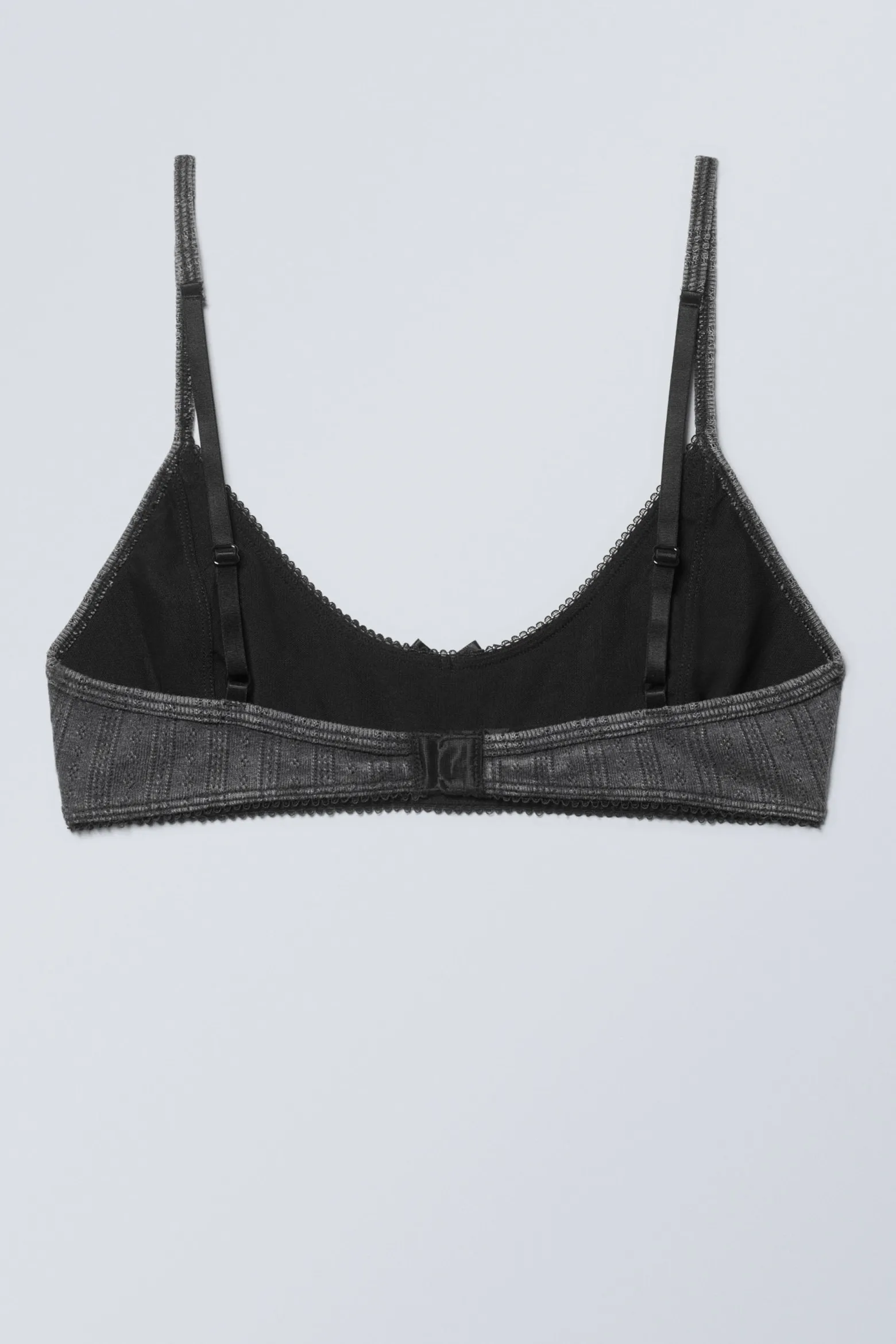 BAUMWOLL-BH AUS PÜNKTCHENSTRICK MIT U-AUSSCHNITT|Weekday Shop