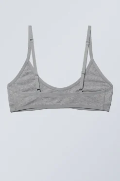 BAUMWOLL-BUSTIER MIT TIEFEM AUSSCHNITT INEZ|Weekday Cheap