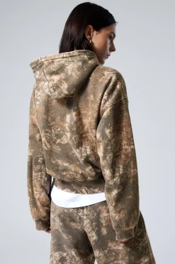 BEDRUCKTER HOODIE IN LOCKERER PASSFORM|Weekday Flash Sale