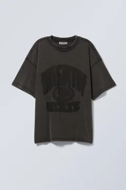 BEDRUCKTES KASTIGES T-SHIRT|Weekday Online