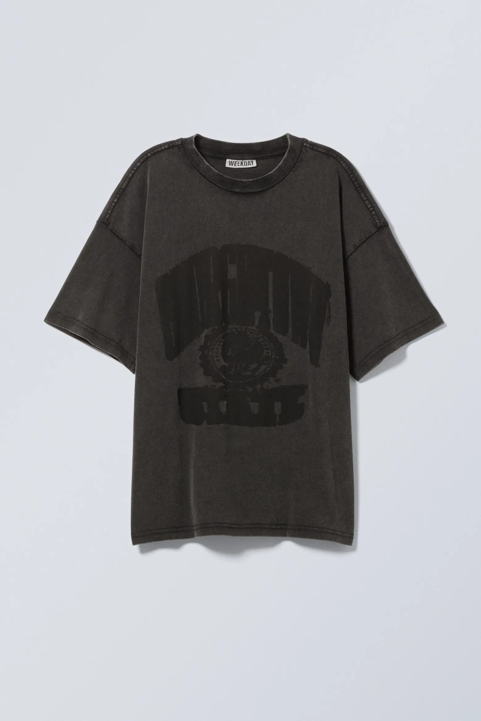 BEDRUCKTES KASTIGES T-SHIRT|Weekday Online