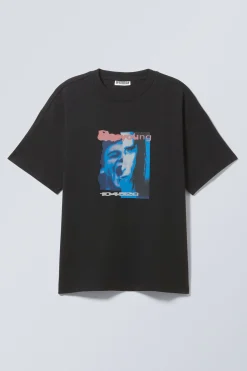 BEDRUCKTES KASTIGES T-SHIRT|Weekday Discount