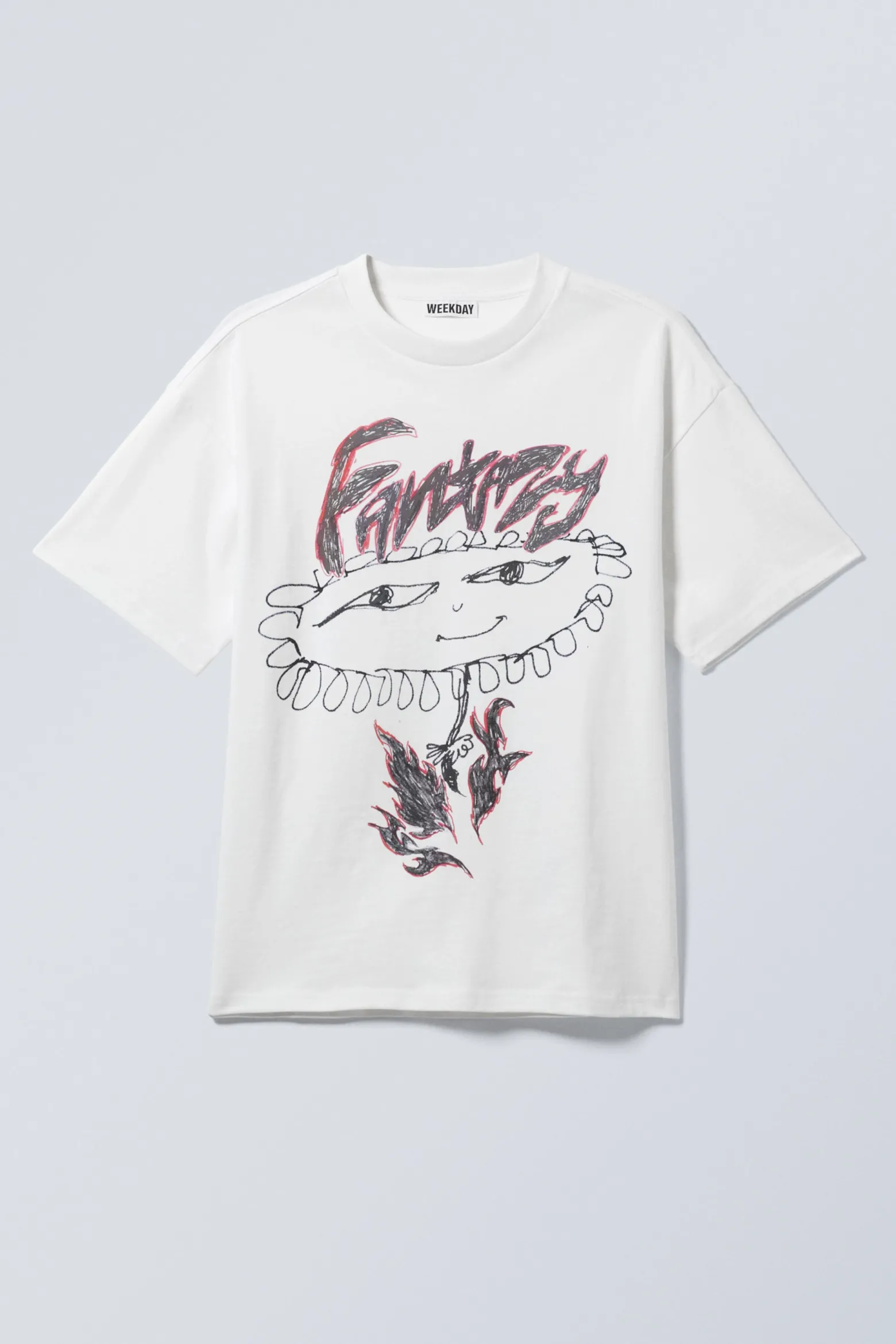 BEDRUCKTES KASTIGES T-SHIRT|Weekday Flash Sale