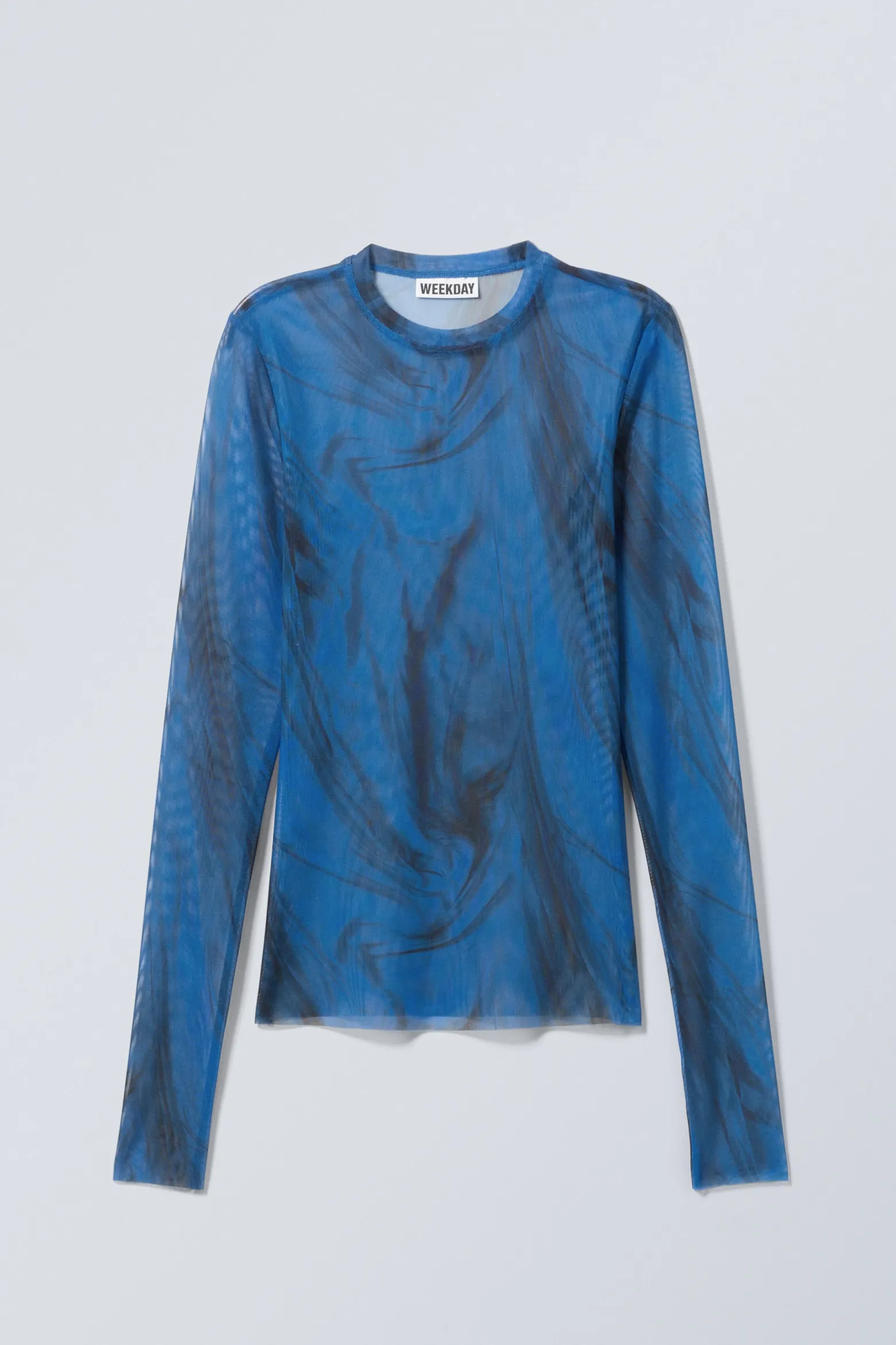 BEDRUCKTES LONGSLEEVE-NETZOBERTEIL|Weekday New