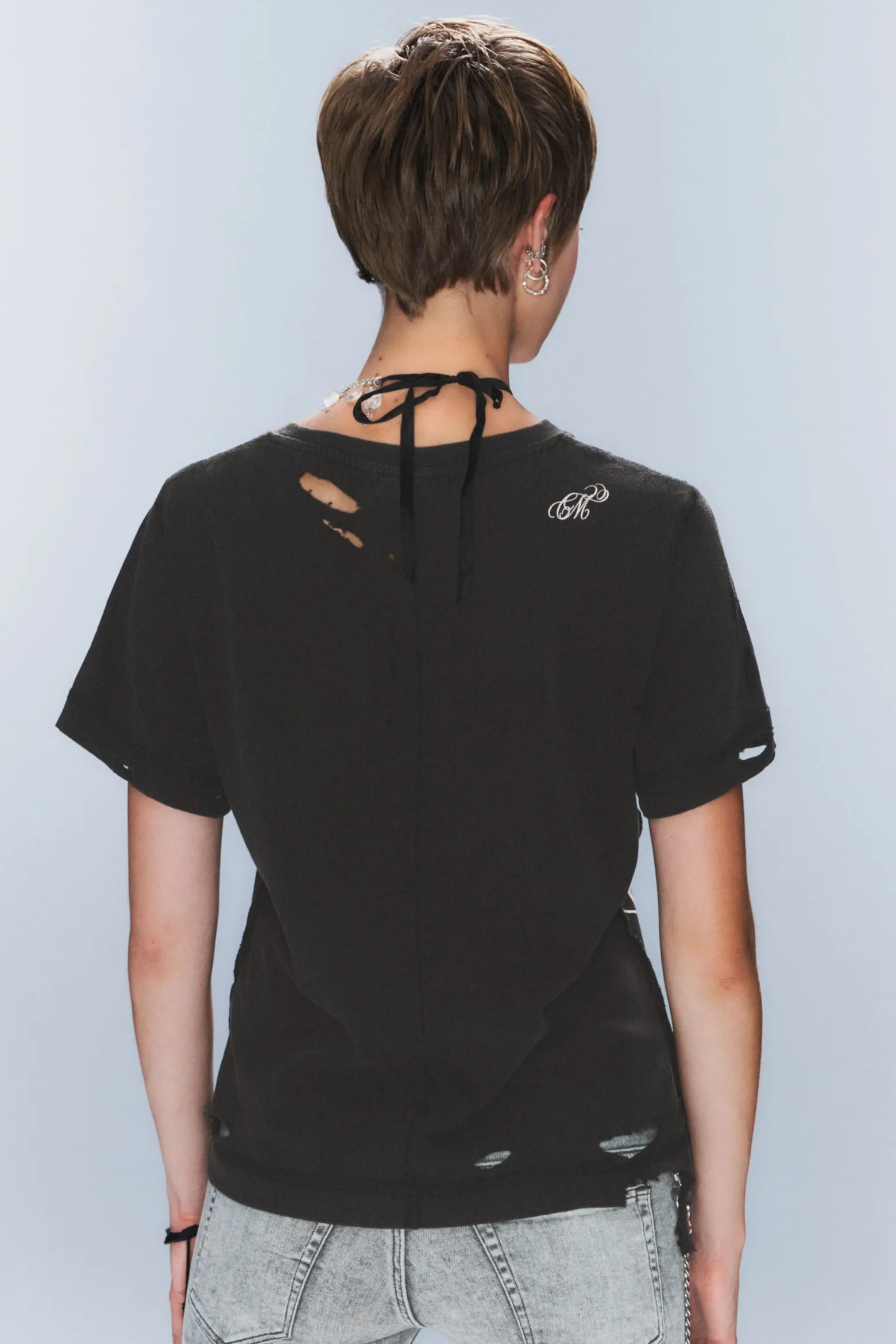 BEDRUCKTES T-SHIRT IM USED-LOOK|Weekday Shop