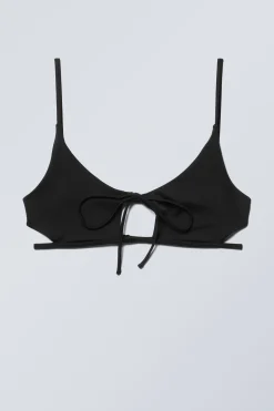 BIKINIOBERTEIL MIT RIEMCHEN UND BINDEBAND|Weekday Clearance