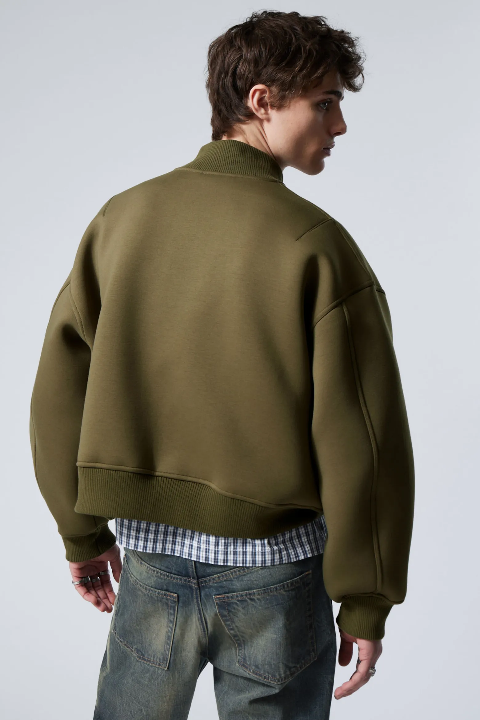 BONDED SCUBA-BOMBERJACKE|Weekday Shop