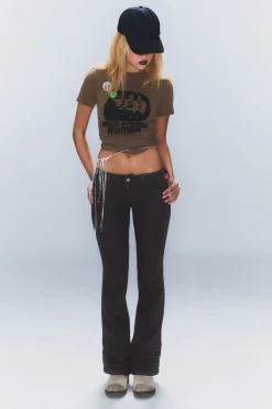 BOOTY BEI – LOW WAIST SKINNY BOOTCUT JEANS|Weekday Fashion