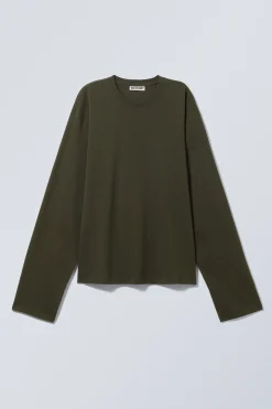 BOXY LONGSLEEVE AUS BAUMWOLLE|Weekday Cheap