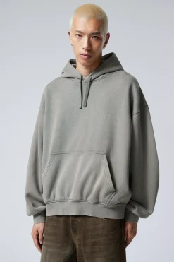 BOXY-HOODIE AUS SCHWEREM FLEECESTOFF|Weekday Best Sale
